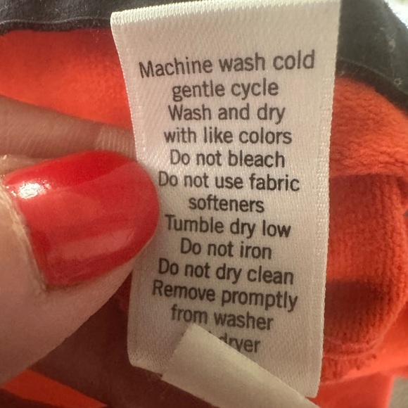 Athleta Orange Hooded Cowl Neck Sweatshirt - size small - Picture 6 of 6